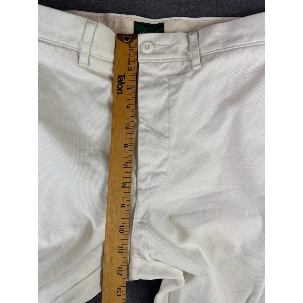J. Crew Oarsmens  Classic Chinos‎ Men 32x34 (34x33) White Straight Leg Pants VTG